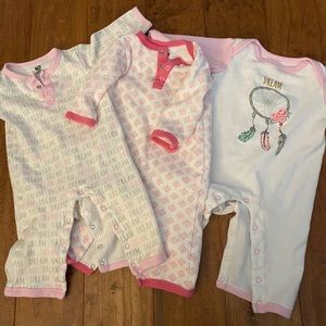 3, 6-9 months Hudson baby rompers